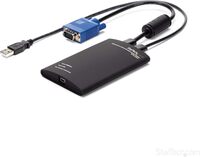 NOTECONS01 - StarTech 1-Port KVM Console to USB 2.0 Portable Laptop Crash Cart Adapter