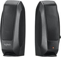 980-000012 - Logitech S120 Wired 3.5mm/2.3 Watts/2.0 Channel Speaker System (Black)