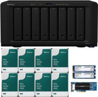 Synology 128TB NAS Server DS1821+ 8-bay 32GB RAM 1TB NVMe Cache