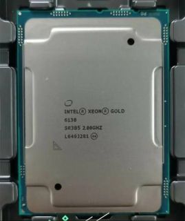 INTEL GOLD6138 - Intel GOLD 6138 2.00GHz 20-Core 27.5M 125W