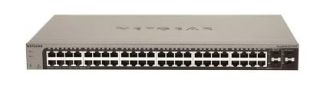 GS748TS - Netgear Prosafe GS748TS 48 x RJ-45 Ports 10/100/1000Base-T + 4 x Combo Gigabit Copper/SFP Ports Layer 3 Managed Smart Stackable Gigabit Ethernet Network Switch