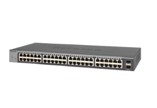 GS750E - Netgear GS750E 48 x RJ-45 Ports 10/100/1000Base-T + 2 x SFP Ports Layer 3 Managed Gigabit Plus Ethernet Network Switch