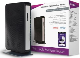 N450-100NAS - Netgear N450 4 x Ports 1000Base-T LAN IEEE 802.11 b/g/n 2.4GHz WiFi Modem Router