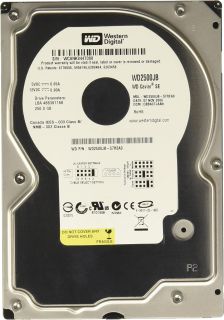 Western Digital WD2500JB Special Edition EIDE / ATA / PATA Hard Disk Drives