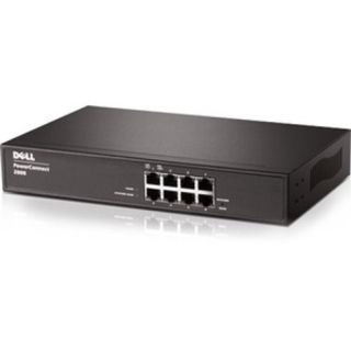 DN_2808_1.1 - Dell PowerConnect 2800 Series 2808 8 x Ports 10/100/1000Base-T Layer 3 Managed 1U Rack-mountable Gigabit Ethernet Network Switch