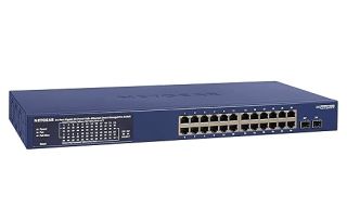 GS724TPP - Netgear ProSafe 24 x Ports PoE+ 10/100/1000GBase-T + 2 x SFP Ports Layer 2 Managed 1U Rack-mountable Gigabit Ethernet Network Switch