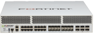 Fortinet FG-3000F FortiGate 3000F 18x 10G Base-T 14x Ports 2x HA Ports 6 x 100GE QSFP28 16 x 10GE SFP+/25GE SFP28 2U Firewall