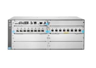 HPE JL002-61101 Aruba 5400 Series 5406R-8XGT-PoE+/8SFP+ 8-Ports PoE+ 10GBase-T RJ-45 + 8-Ports SFP+ 10GbE + 4 x Open Module Slots Layer 3 Managed Rack-mountable Gigabit Ethernet Network Modular Switch