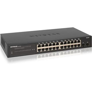 GS324T - Netgear Prosafe S350 Series GS324T 24 x Ports 10/100/1000Base-T + 2 x SFP Ports Layer 2 Managed Rack-mountable Gigabit Ethernet Network Switch