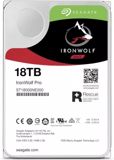 ST18000NE000 - Seagate IronWolf Pro 18TB 7200RPM SATA 6Gb/s 256MB Cache 3.5-Inch Hard Drive
