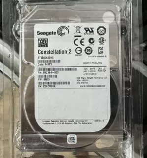 Seagate Constellation.2 ST9500620NS 500GB 6.0Gb/s 7,200 RPM 2.5in / SFF / Small Form Factor Enterprise SATA / Serial ATA HDD / Hard Disk Drive