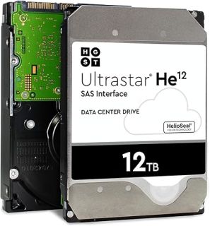 Hitachi UltraStar He12 0F29530 HUH721212AL5200 12TB 3.5" 12Gbps 7.2K RPM 512e SAS HDD