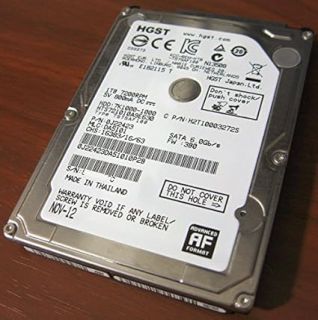 Hitachi Travelstar 7K1000 0J22423 HTS721010A9E630 1TB 2.5" SATA Hard Drive