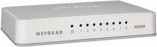 GS208-100PAS - Netgear GS208 8 x RJ-45 Ports 10/100/1000Base-T Layer 2 Unmanaged Gigabit Ethernet Network Switch