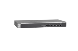 XS708E - Netgear Prosafe XS708E 8 x RJ-45 Ports 10GBase-T + 1 x Combo SFP+ Port Layer 2 Managed Gigabit Ethernet Network Switch
