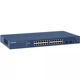 GS724TS - Netgear Prosafe GS724TS 24 x RJ-45 Ports 10/100/1000Base-T + 4 x Shared SFP Ports Layer 3 Managed Stackable Gigabit Ethernet Network Switch