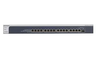 XS716E-100NES - Netgear Prosafe XS716E 16 x RJ-45 Ports 10GBase-T + 1 x SFP+ Port Layer 2 Managed Gigabit Ethernet Plus Network Switch