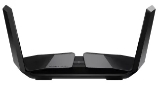 RAX200-100NAS - Netgear Nighthawk RAX200 4 x Ports 1000Base-T LAN + 1 x Port RJ-45 WAN 10.8Gb/s 802.11ax 5GHz Tri-Band WiFi Router