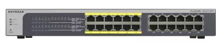 JGS524PE-100EUS - Netgear Prosafe JGS524PE 24 x Ports (12 x Ports PoE+) 10/100/1000Base-T Rack-mountable Unmanaged Gigabit Ethernet Network Switch