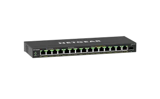 GS316EPP - Netgear 300 Series GS316EP 15 x RJ-45 Ports PoE+ 1000Base-T + 1 x SFP Port Layer 3 Managed Gigabit Ethernet Plus Network Switch